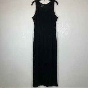 Laurence Kazar Paris- New York black silk dress